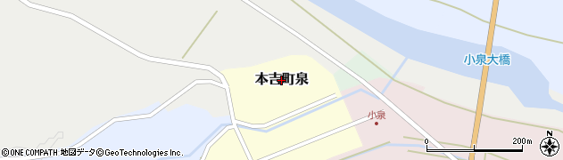 宮城県気仙沼市本吉町泉周辺の地図