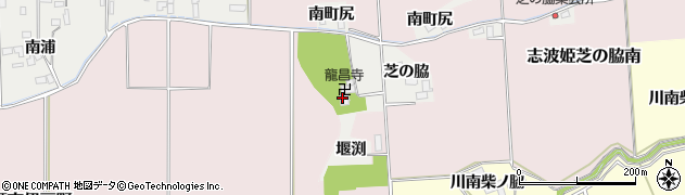 竜昌寺周辺の地図