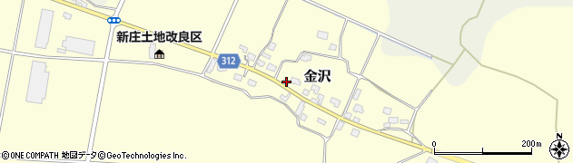 山形県新庄市金沢494周辺の地図