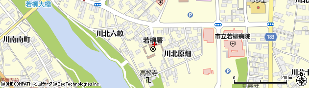 若柳警察署　若柳地区交通安全協会周辺の地図