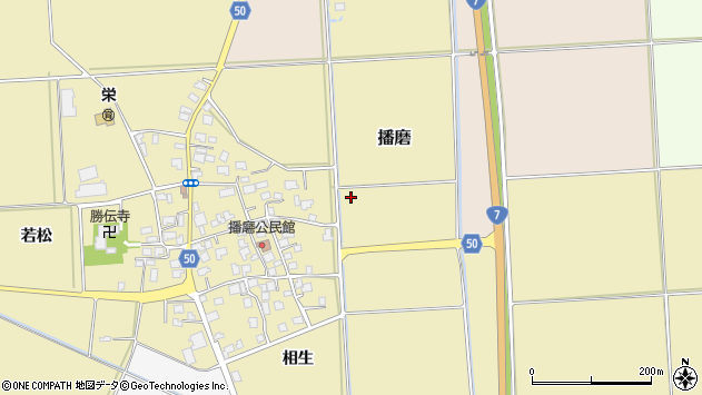 〒997-0002 山形県鶴岡市播磨の地図