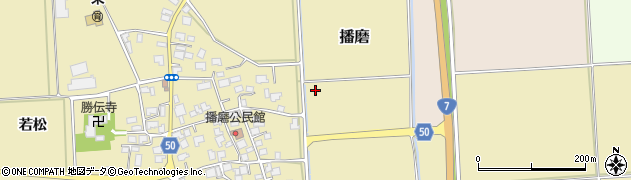 山形県鶴岡市播磨周辺の地図