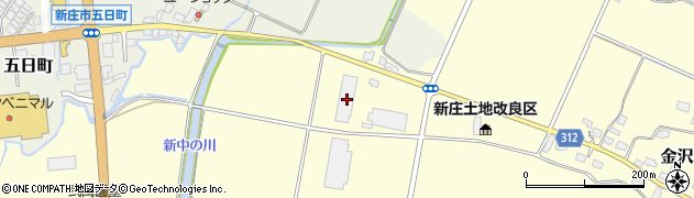 山形県新庄市金沢4384周辺の地図