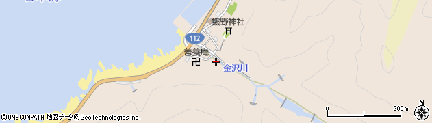 山形県鶴岡市金沢周辺の地図