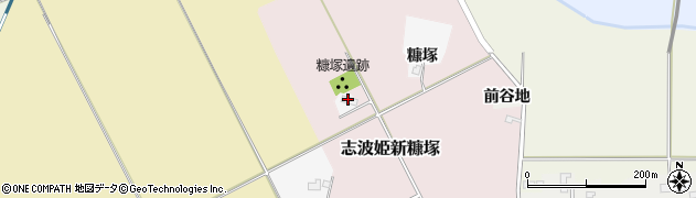 宮城県栗原市志波姫北郷（小糠塚）周辺の地図