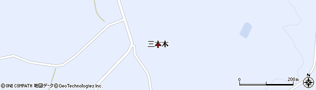 岩手県一関市花泉町永井（三本木）周辺の地図