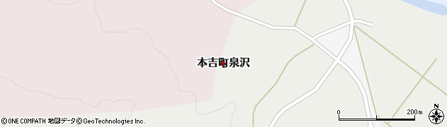 宮城県気仙沼市本吉町泉沢周辺の地図