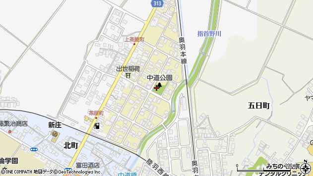 〒996-0081 山形県新庄市中道町の地図