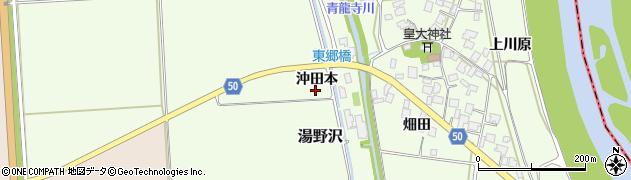 山形県鶴岡市湯野沢（沖田本）周辺の地図