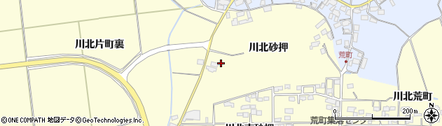 宮城県栗原市若柳（川北砂押）周辺の地図