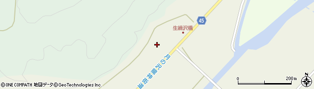 山形県庄内町（東田川郡）肝煎（上小出沢）周辺の地図