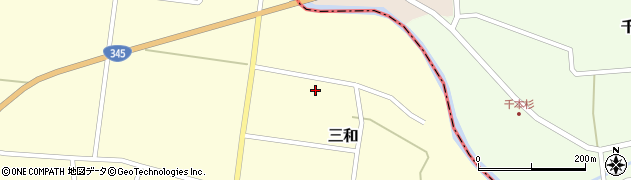 山形県鶴岡市三和（堂地）周辺の地図