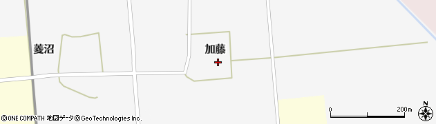 山形県三川町（東田川郡）加藤（赤田）周辺の地図