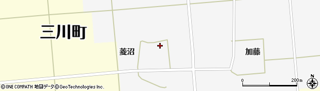 山形県三川町（東田川郡）菱沼（村下）周辺の地図