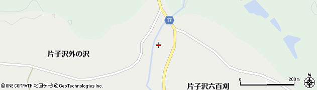 宮城県栗原市一迫片子沢川南周辺の地図