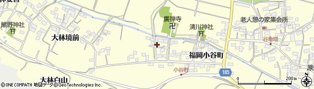 宮城県栗原市若柳（福岡小谷町）周辺の地図