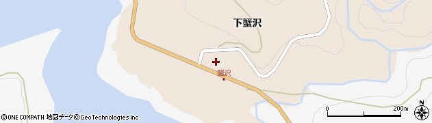 宮城県大崎市鳴子温泉鬼首（下蟹沢）周辺の地図