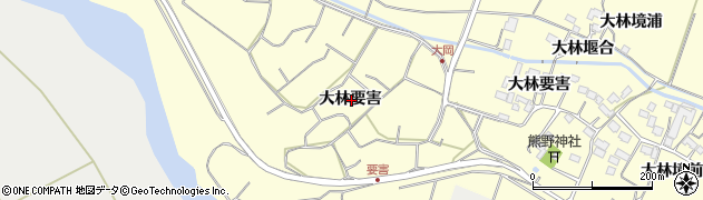 宮城県栗原市若柳大林要害周辺の地図