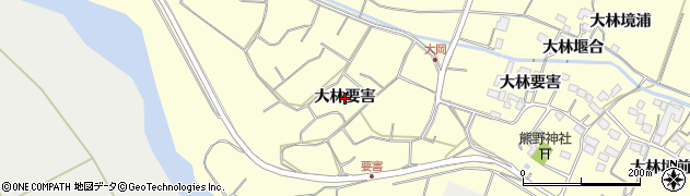 宮城県栗原市若柳（大林要害）周辺の地図