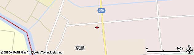山形県庄内町（東田川郡）京島（小麦畑）周辺の地図