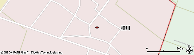 山形県三川町（東田川郡）横川周辺の地図