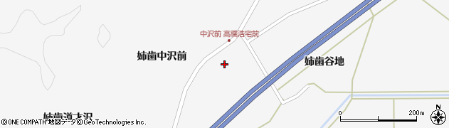 宮城県栗原市金成姉歯中沢前周辺の地図