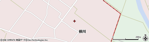 山形県三川町（東田川郡）横川（隠里）周辺の地図