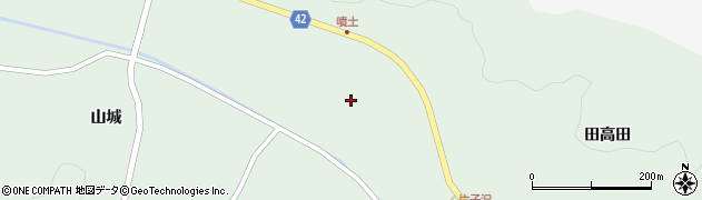 宮城県栗原市栗駒片子沢（田高田西）周辺の地図
