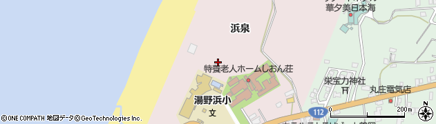 山形県鶴岡市湯野浜（浜泉）周辺の地図