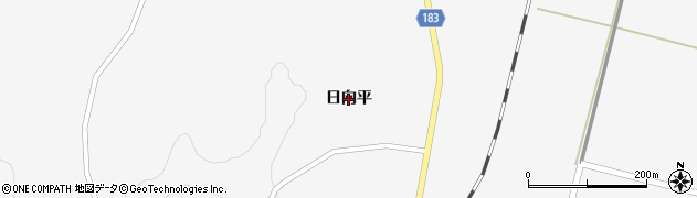 岩手県一関市花泉町油島（日向平）周辺の地図