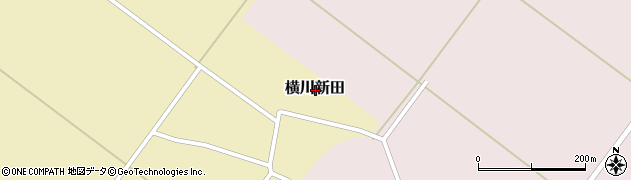 山形県三川町（東田川郡）横川新田周辺の地図