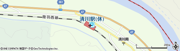 清川駅周辺の地図