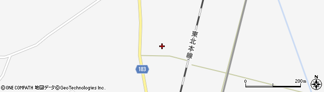 岩手県一関市花泉町油島（柿野木）周辺の地図