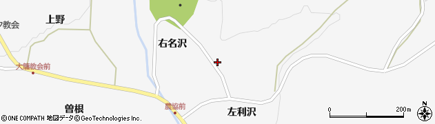 岩手県一関市藤沢町大籠右名沢9周辺の地図
