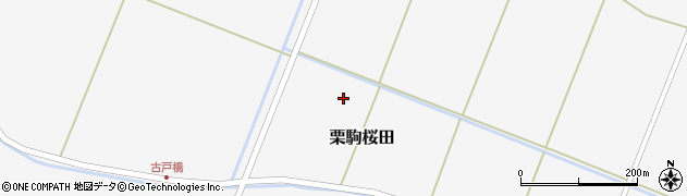 宮城県栗原市栗駒桜田（百輪目木）周辺の地図