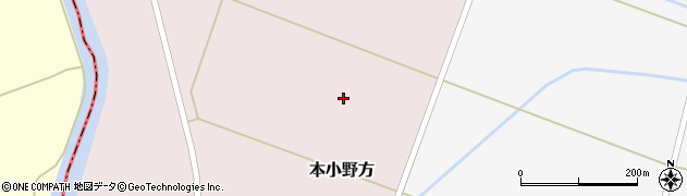 山形県東田川郡庄内町本小野方前割周辺の地図