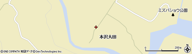 宮城県栗原市花山本沢大田11周辺の地図