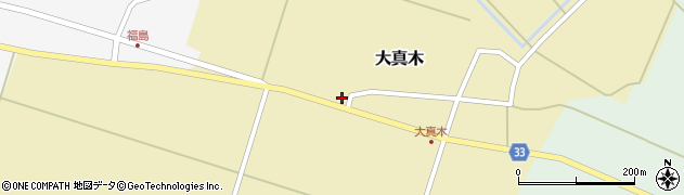山形県東田川郡庄内町大真木西フケ22周辺の地図