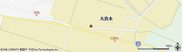 山形県庄内町（東田川郡）大真木（西フケ）周辺の地図