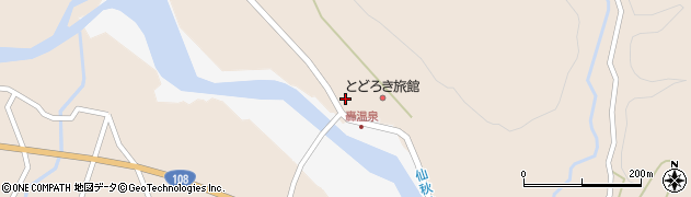 宮城県大崎市鳴子温泉鬼首（轟）周辺の地図