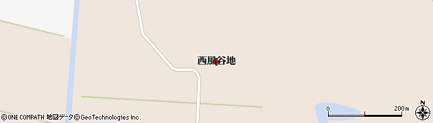 岩手県一関市花泉町涌津（西風谷地）周辺の地図