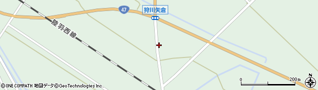 山形県庄内町（東田川郡）狩川（矢倉）周辺の地図