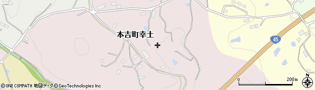 宮城県気仙沼市本吉町幸土周辺の地図