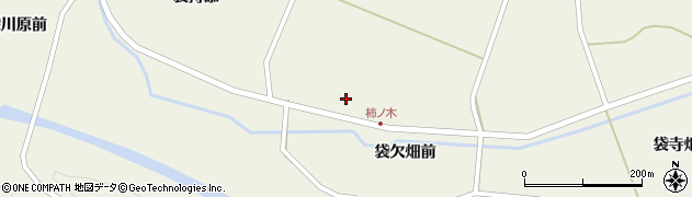宮城県栗原市鶯沢（袋柿木裏）周辺の地図