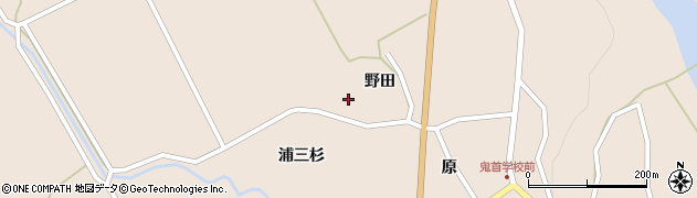 宮城県大崎市鳴子温泉鬼首（野田）周辺の地図