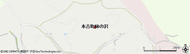 宮城県気仙沼市本吉町林の沢周辺の地図