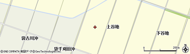 宮城県栗原市栗駒稲屋敷（上谷地）周辺の地図