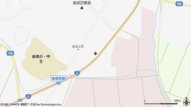 〒989-5153 宮城県栗原市金成上町東裏の地図