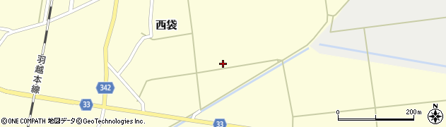 山形県庄内町（東田川郡）西袋（東廿枚）周辺の地図