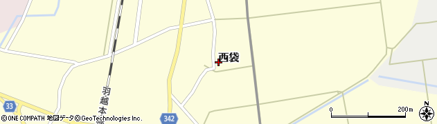 山形県東田川郡庄内町西袋村立3周辺の地図